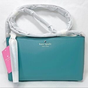 Kate spade Amy ivy street stone blue crossbody tassle bag 💙